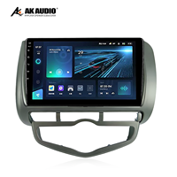 Lecteur DVD de voiture 9 pouces Fit City 2006, cadre de panneau, kit radio audio Android, tableau de bord, plastique ABS