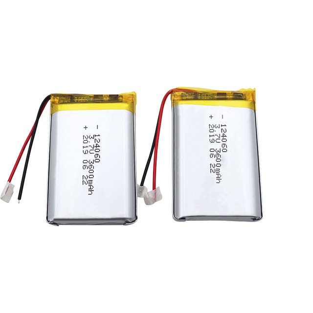 Custom Lipo Batteries 1000mah 2000mah 3000mah 4000mah 5000mah 3.7v 124060 3600mah Lithium Polymer Battery