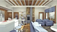 Kit de maison en bois écologique de 120 m², préfabriqué, à construire soi-même, cabane, maison modulaire, 3 chambres