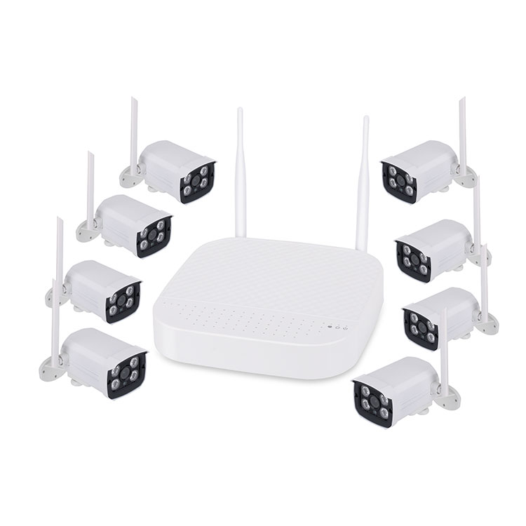 Newest Complete CCTV Set 2MP Outdoor Wifi Security Camera 8CH Wireless NVR Kit HD CCTV Camera System with Humanoid Detection