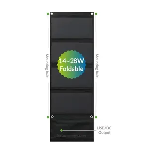 Placas Solar 7 W 14 W 21 W 28 W 40 W System für Zuhause kleines Mini-Scheiben-Solarpanel-KitTransparentes Paneel Pv für Wohnwagen Rv