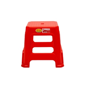 Sturdy Portable Medium Square Plastic Stool Heavy-Duty Thick PP Stackable <b>Step</b> Stool with Anti-Slip Feet & Smooth Round Edges - Product Image 1