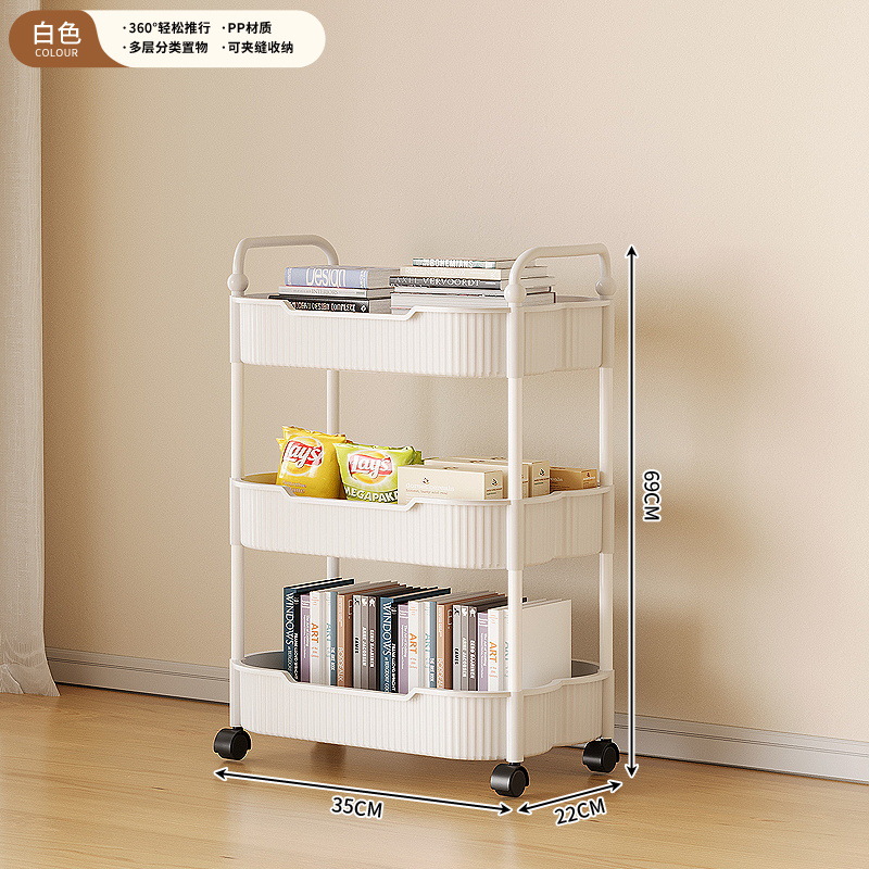 white storage rack-3-tier model