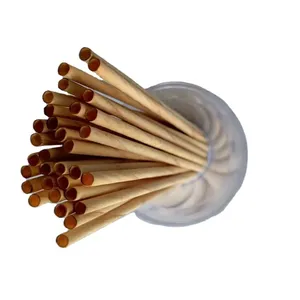 Disposable For Restaurants Using Biodegradable Birch Raw Materials Customized Straws