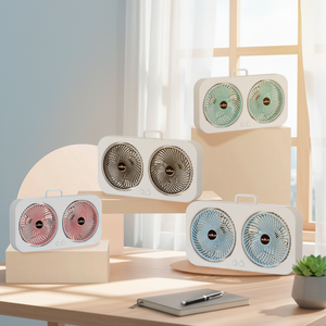 Ventilateur portable électrique mini USB à clip, noir, tendance, petit, pour l'été - Product Image 1