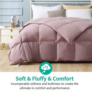 Couette en duvet de <span class=keywords><strong>plume</strong></span> d'oie Boîte à déflecteur Couette matelassée Insert Hotel Collection 750 Fill Power Ultra-doux Toutes saisons Personnalisé - Product Image 6