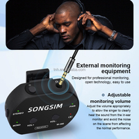 Système de monitoring intra-auriculaire sans fil portable TNH IEM-W380 avec commutation stéréo/mono, autonomie de 10 heures pour les performances sur scène