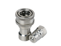 Coupleur hydraulique à déconnexion rapide en acier inoxydable ISO 7241 B, usage intensif