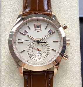 Reloj mecánico clásico redondo para hombre, estilo empresarial con correa de cuero genuino - Product Image 5