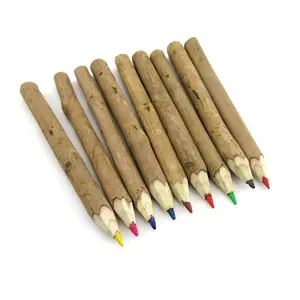 Карандаш из натуральной древесины, цветной карандаш ручной работы с рисунком ветвей дерева