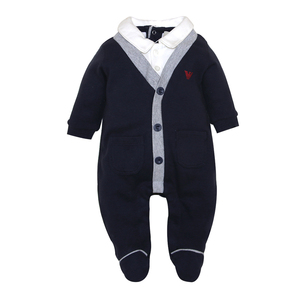 Ropa de otoño para bebé, pelele, chaleco de Caballero, pelele bonito, ropa para bebés recién nacidos, vestido de un año, Mono para bebé - Product Image 2