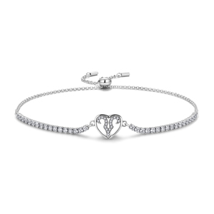 12 costellazioni astrologiche <span class=keywords><strong>bracciale</strong></span> in 925 reale in argento Sterling regolabile in cristallo Tennis per le donne gioielli di moda - Product Image 2