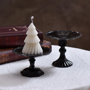 Portavelas de Cristal LANJO, Candelabro Romántico Alto para Velas Aromáticas, Decoración para el Hogar, Accesorios para Fotos, Reutilizable - Product Image 3