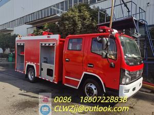 New DongFeng Double Cabin 4x2 Diesel 6T 5001-7000L EURO 5 55M Water Foam <b>Tanker</b> Emergency Rescue Fire Fighting <b>Truck</b> - Product Image 3