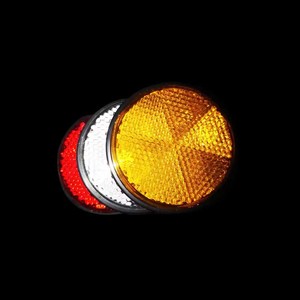 Camión remolque autobús adhesivo seguridad trasera pegatina reflectante prismático redondo plástico Reflex Reflector piezas de advertencia - Product Image 2