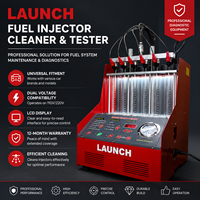 Nettoyeur et testeur d'injecteurs de carburant à ultrasons LAUNCH CNC-602A, machine de nettoyage universelle de buses automobiles avec écran LCD pour garage de réparation