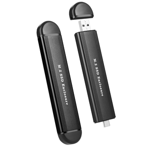 حالة Ssd بروتوكول مزدوج موصل OTG USB C & USB3.0 Ngff ساتا Nvme الألومنيوم 2 في 1 <span class=keywords><strong>M</strong></span>.2 Ssd الضميمة - Product Image 1