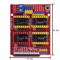 Nouveau V3 graveur bouclier CNC bouclier V4 Machine de gravure/imprimante 3D/A4988 /DRV8825 pilote carte d'extension pour Arduino bricolage Kit