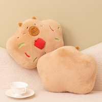 Coussin en peluche Capybara en forme de biscuit, mignon ornement de chambre, coussin rembourré doux et moelleux, coussin de canapé pour cadeau