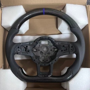 Volante in Vera Fibra di Carbonio per Volkswagen MK7 MK6 MK5 <span class=keywords><strong>Golf</strong></span> R GTI GTS GTD GTE Polo GTI <span class=keywords><strong>Golf</strong></span> 7 <span class=keywords><strong>Golf</strong></span> <span class=keywords><strong>6</strong></span> <span class=keywords><strong>Accessori</strong></span> Auto - Product Image 6