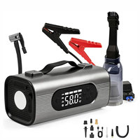 Gonfleur de pneus sans fil à batterie au lithium 12V, 150 PSI, 8 en 1, démarreur de voiture portable, compresseur d'air pour camion, moto