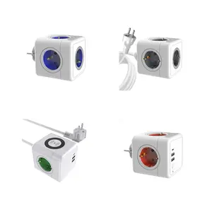 Europe multifunctional power socket with time delay double magntic strip four export