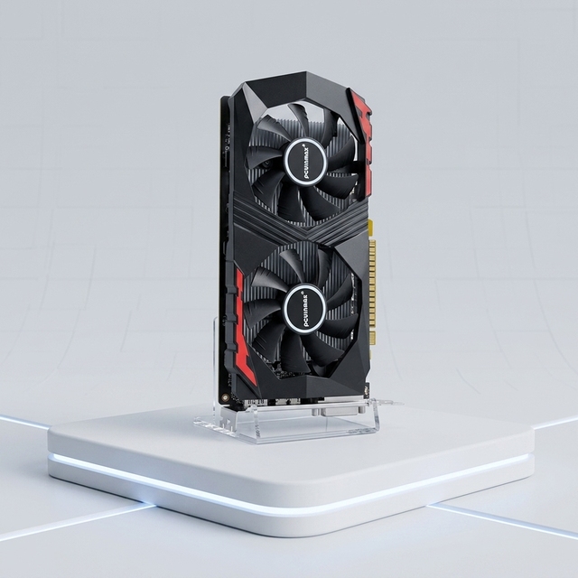 PCWINMAX Original GTX 1050 Ti 4GB GDDR5 128Bit Dual-Fan Graphics Card with HD/DVI/DP Output for Gaming Desktop & Office Computer