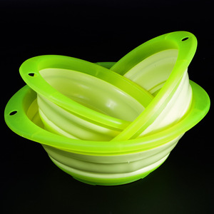Tazón plegable para cebo, modelo transparente de material Abs para pesca, accesorio para mezclar cebo de peces de agua dulce - Product Image 2