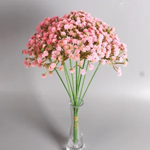 Fleurs décoratives en plastique Gypsophila pour la maison, arrangement floral artificiel pour salon, Babybreath artificiel - Product Image 4