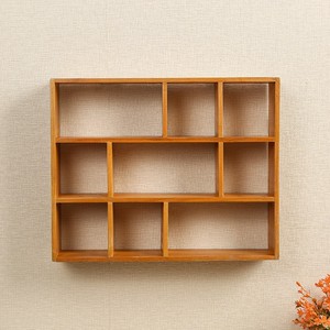 Wall Mounted Wooden <b>Shelves</b> 3 Tier Rectangle Durable Storage Rack For <b>Books</b> Stationery Personal Care Products - Product Image 1