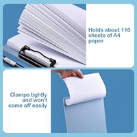 Porte-documents en plastique multicolores avec clip métallique discret, format A4, pour bureau, salle de classe, infirmière, médecin, professeur