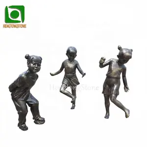 Fiberglass Chinese Playing Children Statue