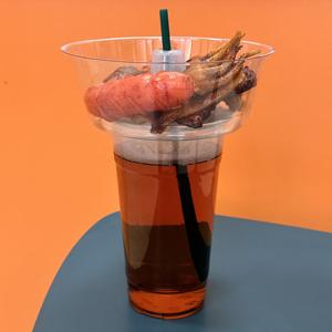 32oz helado flotante café frío beber fruta rebanada contenedor vasos de plástico desechables - Product Image 2