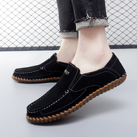 Mocassins Homme Faits Main Grande Taille 38-47, Chaussures de Conduite Décontractées en Cuir, Mocassins Souples pour la Marche