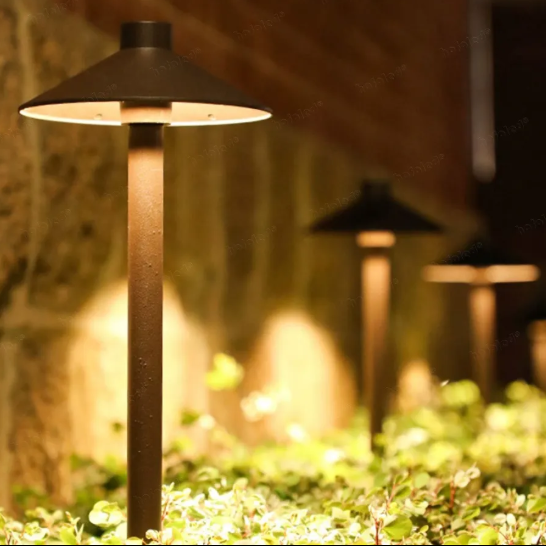 12v 24v Cast-Aluminum Pathway Backyard Outdoor Garden Lights IP65 Waterproof Landscape Path LED Lawn Lights