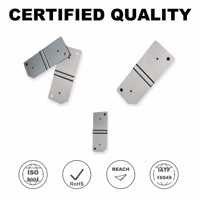 Plaque de connexion de batterie en acier nickelé à profil escalonné, borne de liaison estampée pour pack de batteries de VE, fabrication OEM personnalisée