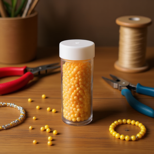 Ilan Abalorio Perline Gialle da 3 mm per Artigianato e Creazione di Gioielli - Product Image 2