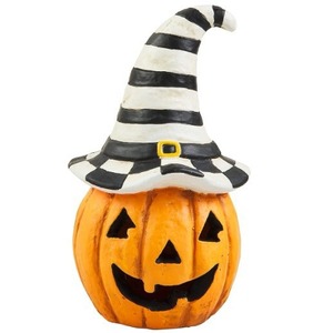 Halloween Ghost Pumpkin <b>Lanterns</b> Resin Decor <b>Indoor</b> Glow <b>Light</b> Up Decoration - Product Image 3