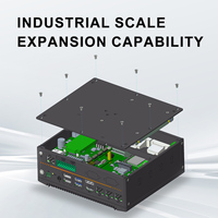 Mini PC Industrial Integrado con Linux, Sin Ventilador, Todo en Uno, para Sistemas de Automatización