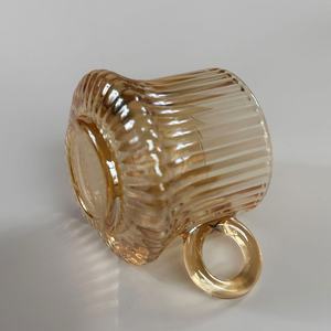 Taza de Café Creativa de Vidrio Ámbar de Boca Ancha de 150 ml con Asa, Impresión Serigrafiada, Fácil de Abrir, para Té de la Tarde y Bebidas Energéticas - Product Image 6