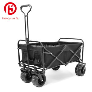 <strong>Metal</strong> Frame Beach Garden Collapsible Folding Outdoor Foldable Wagon Camping <strong>Cart</strong> - Product Image 1