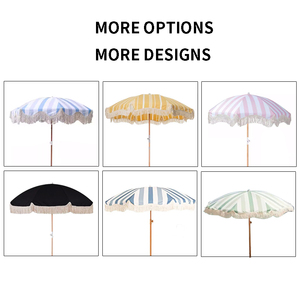 Ombre en porte-à-faux de 1.8m avec pompon élégant pour parasol de patio durable avec inclinaison réglable - Product Image 4