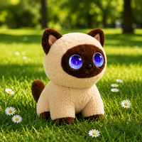 Peluche interactive légère et portable pour chat, avec fonction chant et danse, enregistrement vocal, conforme CPSIA, compagnon de nuit, cadeau de Noël