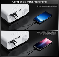 Projecteur natif 1920x1080P Full HD BT 5G 2.4G WIFI LED LCD Mini projecteur portable de cinéma maison intérieur extérieur