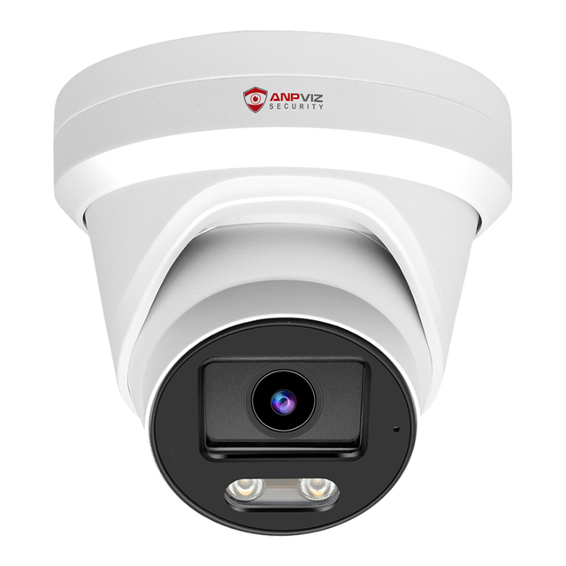 Anpviz 8MP IP Camera US Stock Security Turret POE Outdoor Camera Smart Human/Vehicle Detection WDR H.265+ 5X Optical Zoom