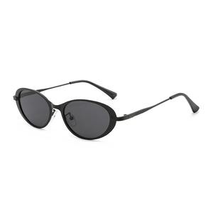 <span class=keywords><strong>Gafas</strong></span> de Sol Retro Ovaladas con Marco Metálico para <span class=keywords><strong>Mujer</strong></span>, Protección UV400, Estilo Urbano, Lentes Ópticas, Estilo Francés, <span class=keywords><strong>Gafas</strong></span> de Sol para Hombre - Product Image 4