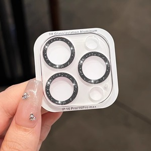 Protector de Lente de Cámara de Cristal Transparente con Cubierta Completa y Purpurina para <span class=keywords><strong>iPhone</strong></span> 17 Air, Compatible con <span class=keywords><strong>iPhone</strong></span> 17, 16, 15 Pro Max, 16 Plus - Product Image 4