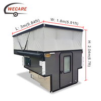 Wecare Camping-car sur mesure pour pick-up, caravane coulissante, camping-car tout-terrain à quatre roues, camping-car coulissant pour pick-up