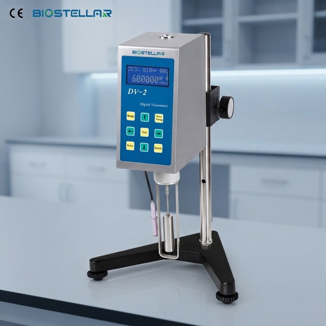 BIOSTELLAR DV-2 Series Factory Direct Digital Viscometer Rotational Viscosity Meter LCD Laboratory Viscosity Tester OEM