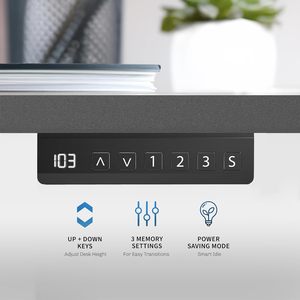 Nhà Máy Giá Ergonomic điện động cơ kép nối dài máy tính bảng chân Chiều cao có thể điều chỉnh thường vụ văn phòng bàn khung - Product Image 6